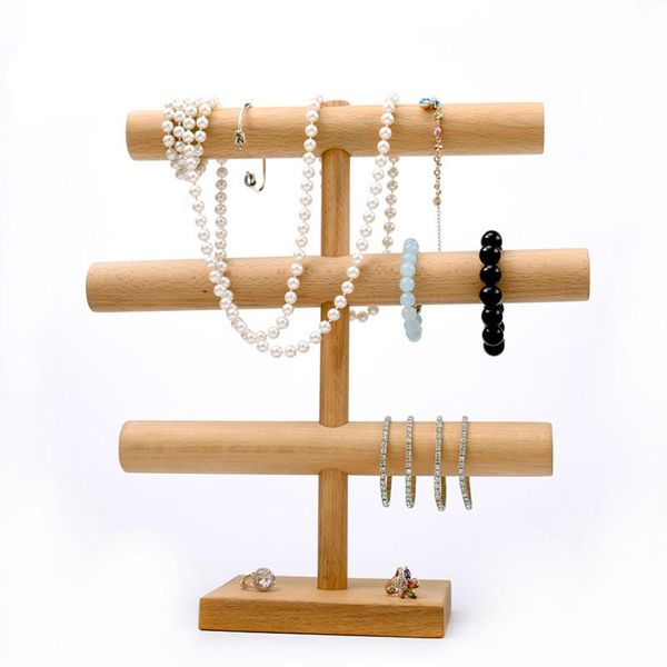 3 layer t-bar bracelets display holder wood bracelets pendant necklace display holder wood jewelry stand, Pink;blue
3 layer t-bar bracelets display holder wood bracelets pendant necklace display holder wood jewelry stand, Pink;blue