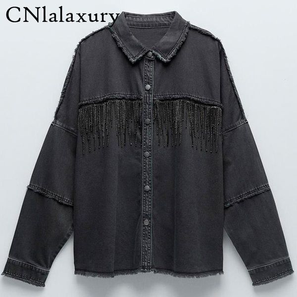 new vintage tassel diamonds single-breasted chic women jackets harajuku fashion denim jacket loose female jean coat outwear 1, Black;brown
new vintage tassel diamonds single-breasted chic women jackets harajuku fashion denim jacket loose female jean coat outwear 1, Black;brown