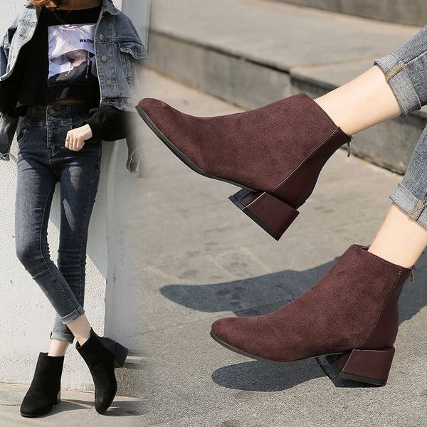 plus size women ankle boots faux suede chunky heels black basic boot botas mujer zip patchwork winter shoes zapatos mujer n7865 #ot6z
plus size women ankle boots faux suede chunky heels black basic boot botas mujer zip patchwork winter shoes zapatos mujer n7865 #ot6z