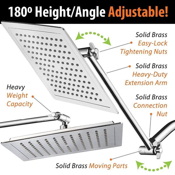 becola chrome square ultra thin abs plastic 9 inch adjustable rain shower head with solid brass adjustable extension arm wmtggf
becola chrome square ultra thin abs plastic 9 inch adjustable rain shower head with solid brass adjustable extension arm wmtggf