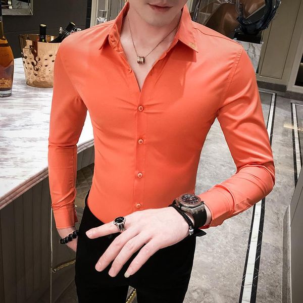 british style autumn shirt men fashion long sleeve dress shirts slim fit streetwear casual blouse clothing 4xl- kg-765, White;black
british style autumn shirt men fashion long sleeve dress shirts slim fit streetwear casual blouse clothing 4xl- kg-765, White;black