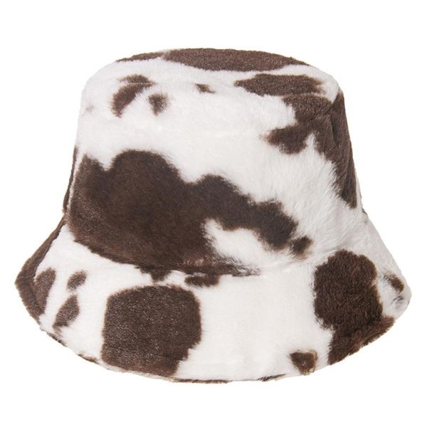 women winter warm fluffy plush bucket hat milk cow print panama fisherman cap x4yc, Blue;gray
women winter warm fluffy plush bucket hat milk cow print panama fisherman cap x4yc, Blue;gray