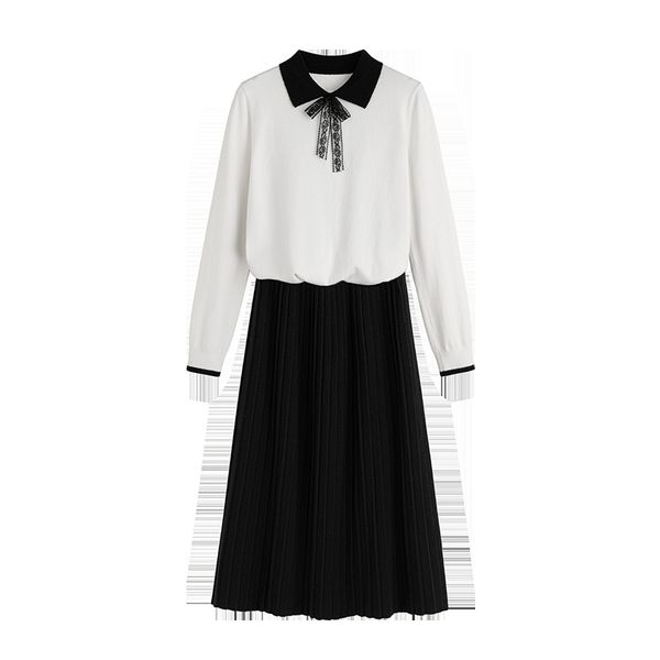 vestido duas peas de moda feminina pequena fragrncia vento idade-reduzindo malha camisola saia, Black;gray
vestido duas peas de moda feminina pequena fragrncia vento idade-reduzindo malha camisola saia, Black;gray