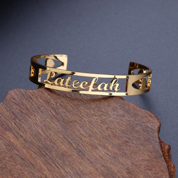 bangle lateefah stainless steel cuff bracelets bangles for women fashion jewelry charm accessories stylish classic bracelet, Black
bangle lateefah stainless steel cuff bracelets bangles for women fashion jewelry charm accessories stylish classic bracelet, Black