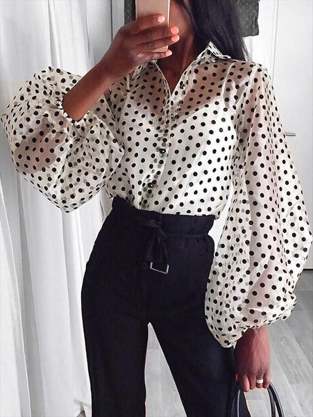 women mesh sheer blouse see through lantern long sleeve dot printed pearl button transparent white shirt female blusas
women mesh sheer blouse see through lantern long sleeve dot printed pearl button transparent white shirt female blusas