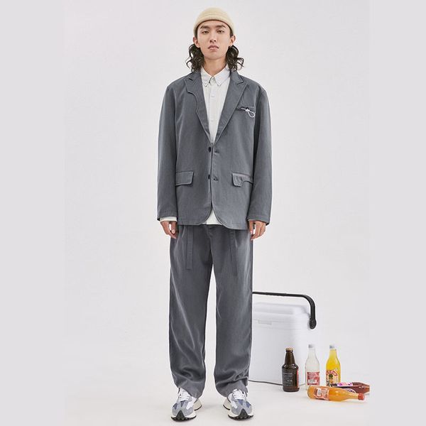 2020 japanese-style masculine blazers vintage men's streetwear hip suit outerwear jacket u0a6, White;black
2020 japanese-style masculine blazers vintage men's streetwear hip suit outerwear jacket u0a6, White;black