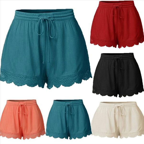 elegant summer beach women casual shorts elastic high waist lace plus size loose soft shorts ladies arrival, White;black
elegant summer beach women casual shorts elastic high waist lace plus size loose soft shorts ladies arrival, White;black