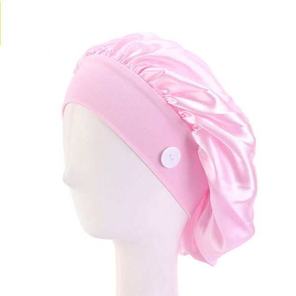 women night sleep hat fashion satin turban caps hair loss button mask holder bonnet solid ladies chemo cap elastic hair bands jllbas, Black
women night sleep hat fashion satin turban caps hair loss button mask holder bonnet solid ladies chemo cap elastic hair bands jllbas, Black