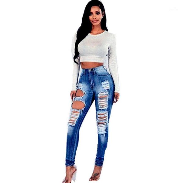fashion brand new women denim skinny jeans hole ripped pencil jeans high waist stretch slim pencil zipper packet, Blue
fashion brand new women denim skinny jeans hole ripped pencil jeans high waist stretch slim pencil zipper packet, Blue