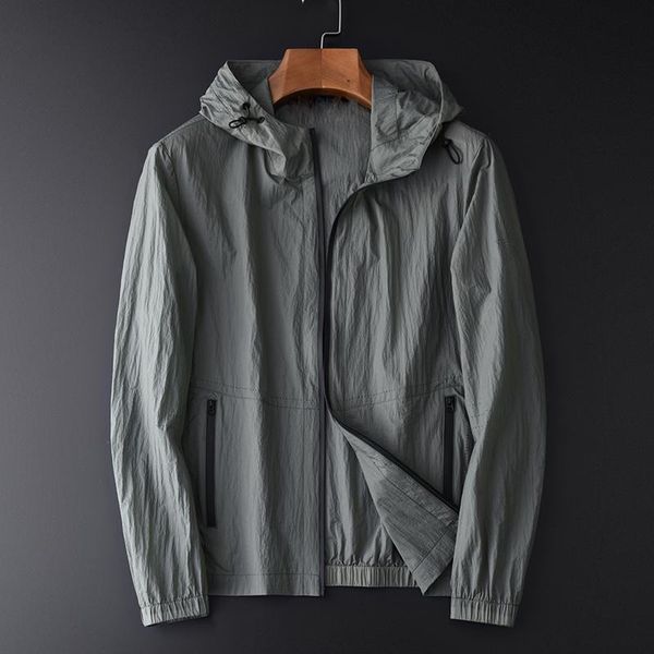 men's jackets minglu hooded male luxury laser punching thin mens and coats plus size 3xl 4xl slim fit sunproof man, Black;brown
men's jackets minglu hooded male luxury laser punching thin mens and coats plus size 3xl 4xl slim fit sunproof man, Black;brown