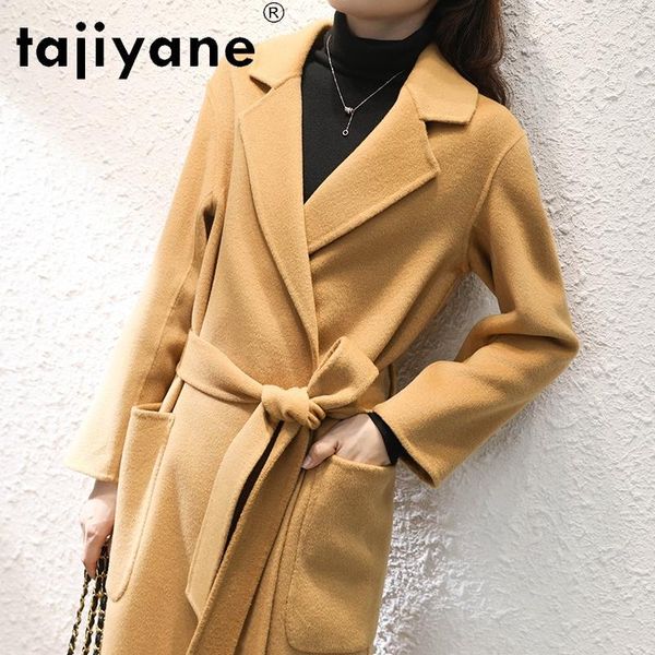 tajiyane women winter coat wool 2020 woman 100% sheep fur jackets female double-sided cashmere long coats mujer chaqueta tn1574, Black
tajiyane women winter coat wool 2020 woman 100% sheep fur jackets female double-sided cashmere long coats mujer chaqueta tn1574, Black