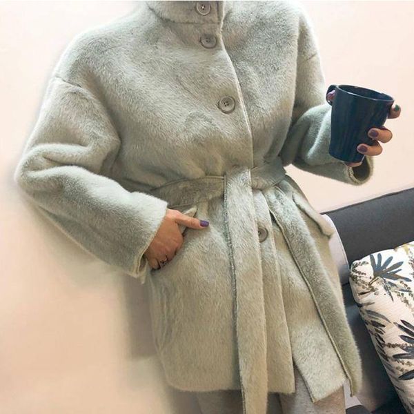 women's fur & faux 2021 winter thick solid women jacket outwear lady sashes korean fashion coats female warm jackets, Black
women's fur & faux 2021 winter thick solid women jacket outwear lady sashes korean fashion coats female warm jackets, Black