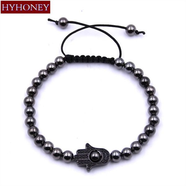 beaded, strands hyhoney 2021 braided weaving bracelets for women micro pave palm adjustable & bangles men jewelry pulseras, Black
beaded, strands hyhoney 2021 braided weaving bracelets for women micro pave palm adjustable & bangles men jewelry pulseras, Black