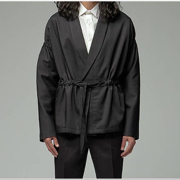 men's jackets s-6xl spring fashion personalized large size customization belted loose lapel jacket, Black;brown
men's jackets s-6xl spring fashion personalized large size customization belted loose lapel jacket, Black;brown