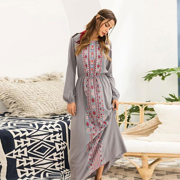 casual dresses knoyeer ladies long sleeve maxi women elegance vintage o neck spring autumn dress boho cotton print vestidos, Black;gray
casual dresses knoyeer ladies long sleeve maxi women elegance vintage o neck spring autumn dress boho cotton print vestidos, Black;gray