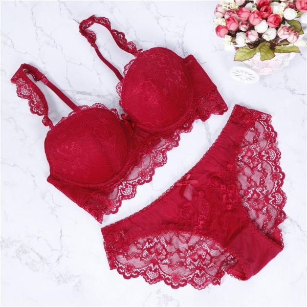 2018 abc cup 70 75 80 85 bra set push up lace women underwear panty set hollow out embroidered bra brief sets1, Red;black
2018 abc cup 70 75 80 85 bra set push up lace women underwear panty set hollow out embroidered bra brief sets1, Red;black