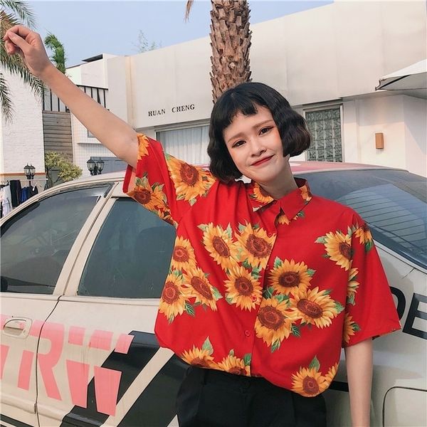 korobov women vintage flower print female blouse summer new shirts harajuku casual short sleeve mujer blusas 77286 y200622, White
korobov women vintage flower print female blouse summer new shirts harajuku casual short sleeve mujer blusas 77286 y200622, White