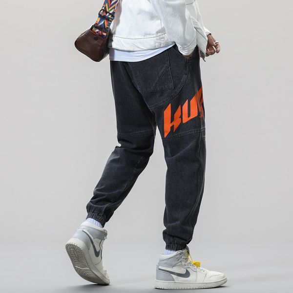 spring and autumn new pants men's loose legged pants youth small foot nine point print large size fat elastic waist casual pants, Blue
spring and autumn new pants men's loose legged pants youth small foot nine point print large size fat elastic waist casual pants, Blue