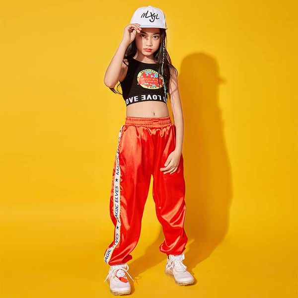 cheerleading dance costumes for kids black sleeveless girls hip hop street dance stage outfits children jazz red pants bdy032, Black;red
cheerleading dance costumes for kids black sleeveless girls hip hop street dance stage outfits children jazz red pants bdy032, Black;red
