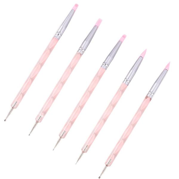 5pcs nail art pen brush tool with double heads creative nail polish brush carving pen (pink
5pcs nail art pen brush tool with double heads creative nail polish brush carving pen (pink