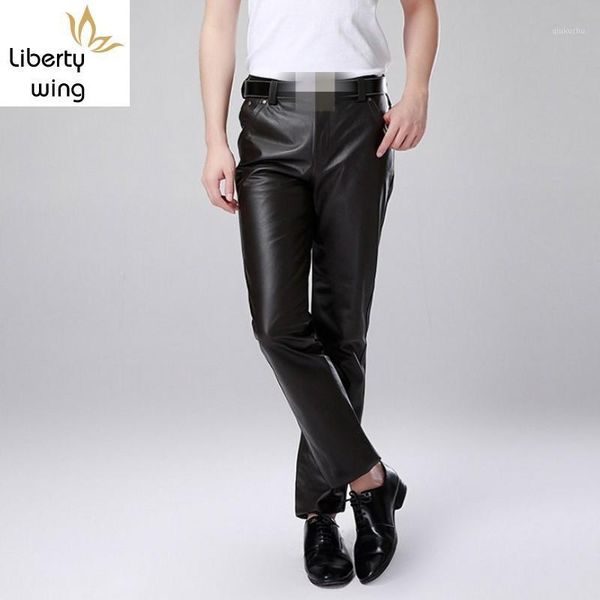 men luxury cowskin motorcycle large size straight genuine leather trousers new warm slim fit business casual pants1, Black
men luxury cowskin motorcycle large size straight genuine leather trousers new warm slim fit business casual pants1, Black