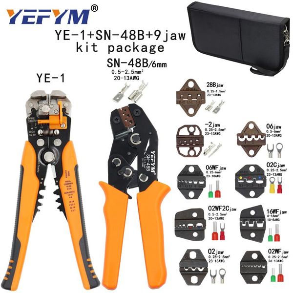 professional hand tool sets kit stripping cutting wire pliers y1 suit tools sn-48b 0.5-2.5mm2 9 jaw for plug/tube/insulation terminal brand
professional hand tool sets kit stripping cutting wire pliers y1 suit tools sn-48b 0.5-2.5mm2 9 jaw for plug/tube/insulation terminal brand