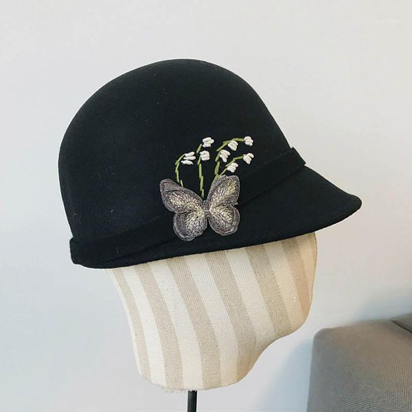 stingy brim hats fibonacci 2021 wool felt for women retro fedoras hat elegant ladies equestrian knight cap1, Blue;gray
stingy brim hats fibonacci 2021 wool felt for women retro fedoras hat elegant ladies equestrian knight cap1, Blue;gray