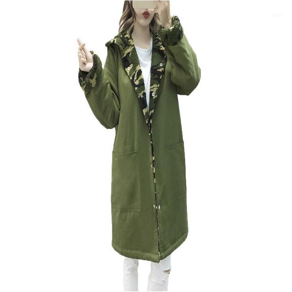 2020 new winter womens long sleeve hooded loose medium long overcoat fashion camouflage wool single breasted korean trench coat1, Tan;black
2020 new winter womens long sleeve hooded loose medium long overcoat fashion camouflage wool single breasted korean trench coat1, Tan;black