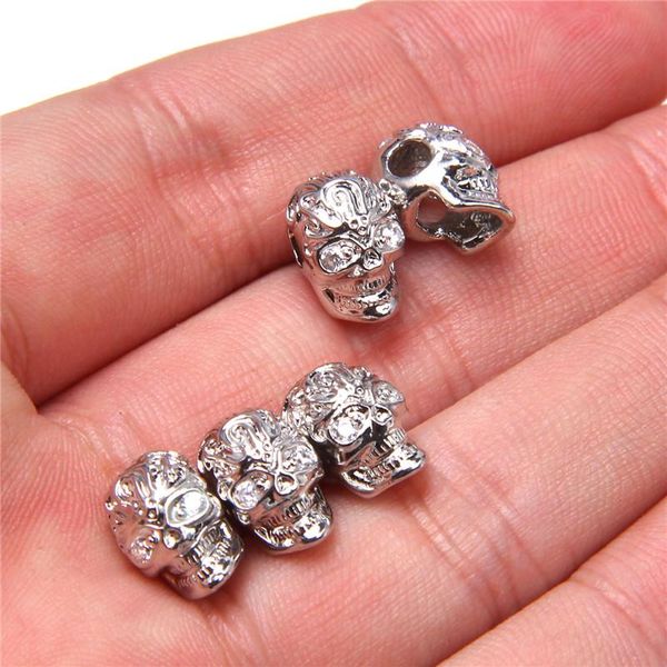 2 5pcs 0.71.1mm delicate full micro paved cz zircon skeleton skull charm fit pendant bracelet vintage diy charms jewelry making wmtvwf, Bronze;silver
2 5pcs 0.71.1mm delicate full micro paved cz zircon skeleton skull charm fit pendant bracelet vintage diy charms jewelry making wmtvwf, Bronze;silver