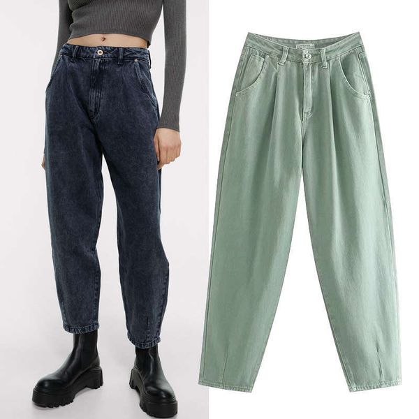 boutique clothing spring and autumn fashion loose high waist denim pants women's wear, Blue
boutique clothing spring and autumn fashion loose high waist denim pants women's wear, Blue