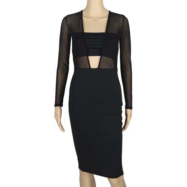 womens fashion dress6115 black long sleeve mesh stitching perspective dress 9y2a5r3add, Black;gray
womens fashion dress6115 black long sleeve mesh stitching perspective dress 9y2a5r3add, Black;gray