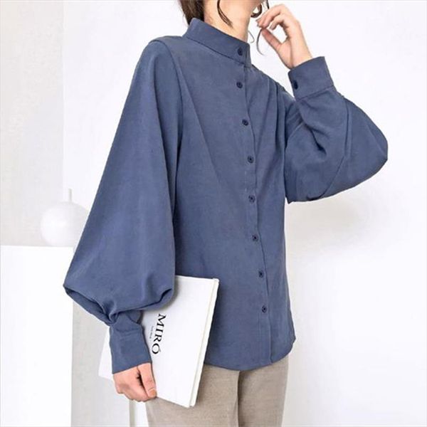 hzirip fashion women blouse 2020 new ol shirt lantern sleeve solid stand collar office lady basic and blouses plus size, White
hzirip fashion women blouse 2020 new ol shirt lantern sleeve solid stand collar office lady basic and blouses plus size, White