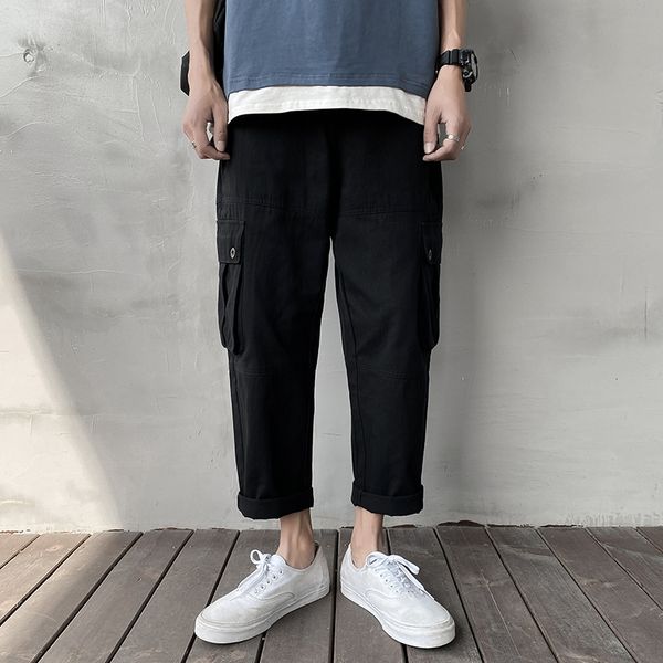 2020 man multi-pocket straight streetwear punk cargo hip hop pants casual corridors male pantalones hombre, Black
2020 man multi-pocket straight streetwear punk cargo hip hop pants casual corridors male pantalones hombre, Black