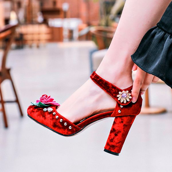 3d rose ladies flower rhinestone buckle velvet robust jumpers mary jane bombs studs with cop in tornozzle wedding shoes d2o1, Black
3d rose ladies flower rhinestone buckle velvet robust jumpers mary jane bombs studs with cop in tornozzle wedding shoes d2o1, Black