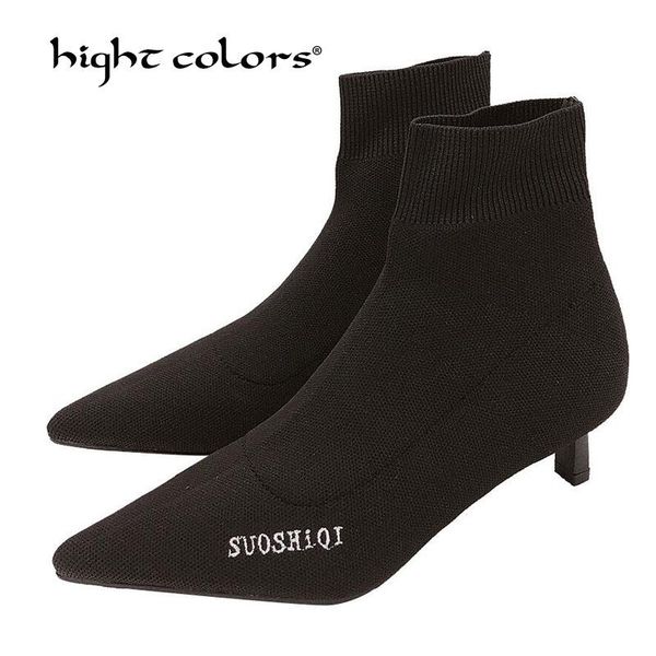 new 2020 spring women's boots pointed toe yarn elastic ankle boots high heels shoes woman female socks lf11-6, Black
new 2020 spring women's boots pointed toe yarn elastic ankle boots high heels shoes woman female socks lf11-6, Black