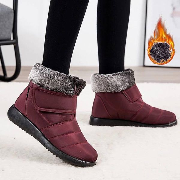 women snow shoes ladies winter ankle boots casual shoes warm waterproof flat shoe for women no slip female plus size 43, Black
women snow shoes ladies winter ankle boots casual shoes warm waterproof flat shoe for women no slip female plus size 43, Black