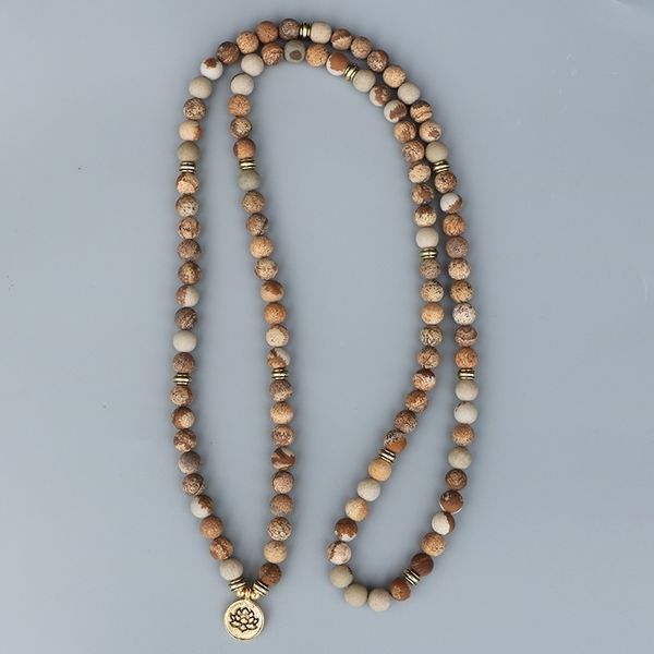 edothalia classic 108 beads natural yoga mala bracelets for women men lover's gift 8mm matte picture stone bead bracelet y200730, Black
edothalia classic 108 beads natural yoga mala bracelets for women men lover's gift 8mm matte picture stone bead bracelet y200730, Black