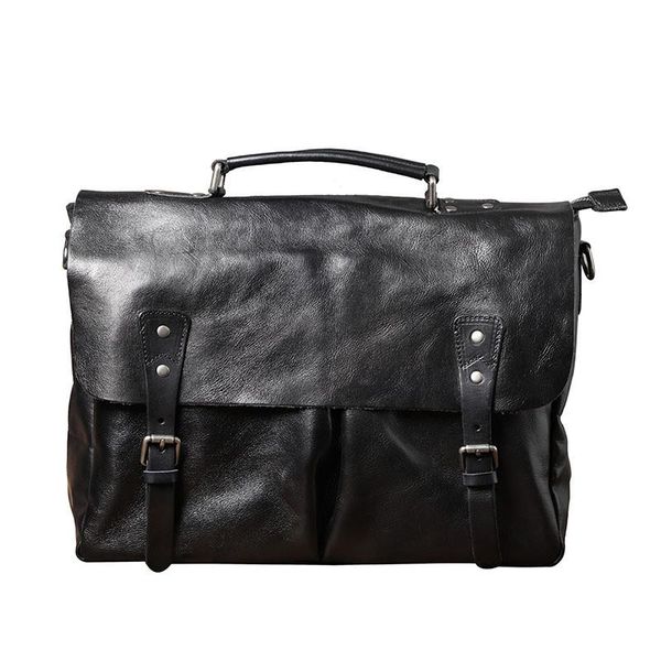 classic men's genuine leather briefcase first layer cowhide portable bag mail large capacity shoulder messenger bag computer
classic men's genuine leather briefcase first layer cowhide portable bag mail large capacity shoulder messenger bag computer