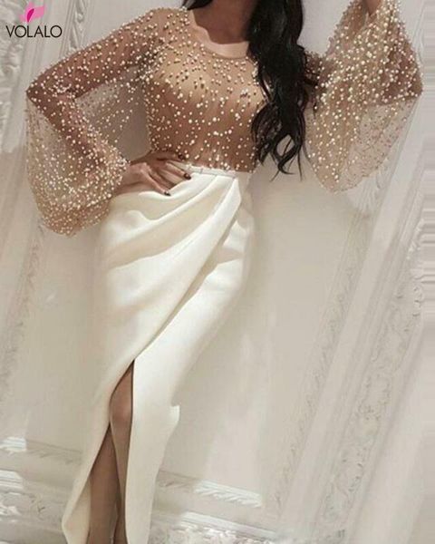 women high split dress long sleeve pearl beading long maxi dress elegant woman party evening asymmetry formal dresses vestidos, Black;gray
women high split dress long sleeve pearl beading long maxi dress elegant woman party evening asymmetry formal dresses vestidos, Black;gray