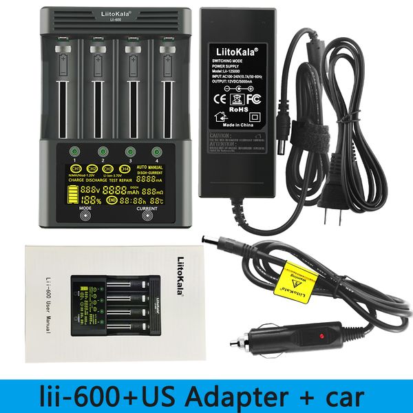 liitokala lii-600 зарядное устройство батареи для li-ion 3.7v и nimh 1.2v аккумулятор подходит для 18650 26650 21700 26700 aa aaa12v5a адапт
liitokala lii-600 зарядное устройство батареи для li-ion 3.7v и nimh 1.2v аккумулятор подходит для 18650 26650 21700 26700 aa aaa12v5a адапт