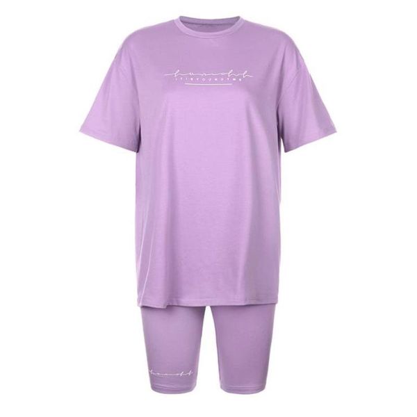 women's tracksuits summer letter print women suits oversized short sleeve tshirt skinny shorts set fashion streetwear suit two pieces o, Gray
women's tracksuits summer letter print women suits oversized short sleeve tshirt skinny shorts set fashion streetwear suit two pieces o, Gray