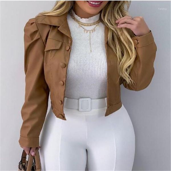 autumn and winter new 2020 european and american fashion women's bubble sleeve pu leather jacket1, Black
autumn and winter new 2020 european and american fashion women's bubble sleeve pu leather jacket1, Black