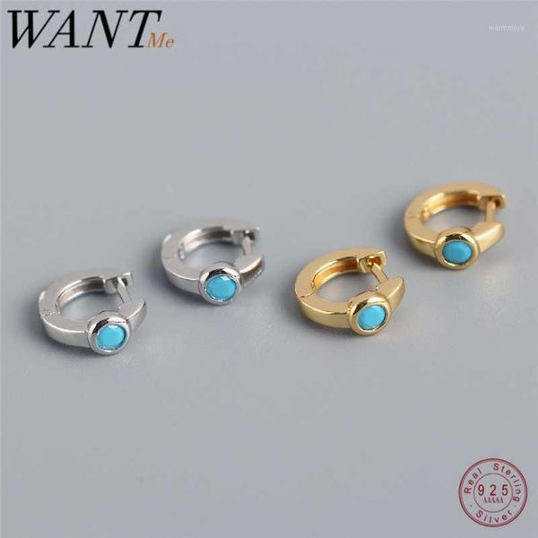 WANTME Fashion Pave Blue Turkish Zircon Round Ear Hoop Stud Earrings for Women Genuine 925 Sterling Silver Bohemian Jewelry Gift1, Golden;silver
WANTME Fashion Pave Blue Turkish Zircon Round Ear Hoop Stud Earrings for Women Genuine 925 Sterling Silver Bohemian Jewelry Gift1, Golden;silver