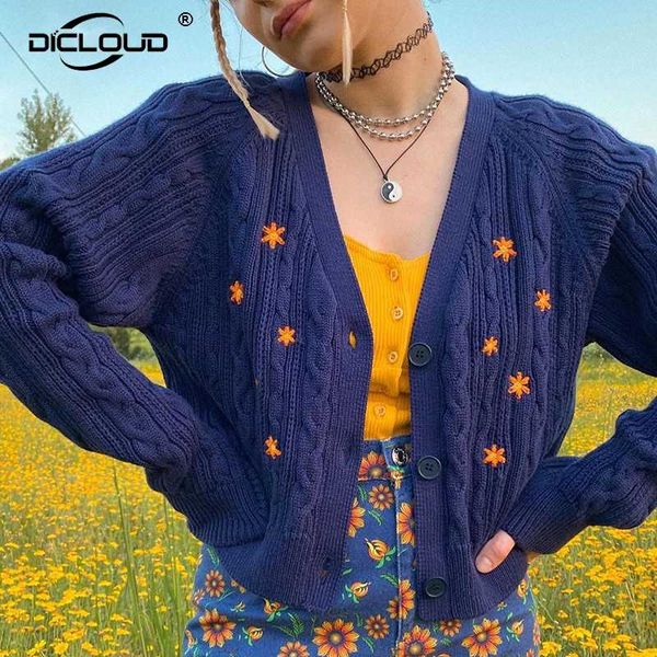 cute girls sunflower embroidery cardigan coat women autumn knitted sweater harajuku cropped cardigans female winter streetwear, White
cute girls sunflower embroidery cardigan coat women autumn knitted sweater harajuku cropped cardigans female winter streetwear, White
