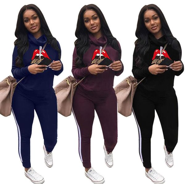 women lips tracksuit heaps collar hoodies legging pants outfit autumn winter sweater trousers suit two pieces clothing sets f111801, White
women lips tracksuit heaps collar hoodies legging pants outfit autumn winter sweater trousers suit two pieces clothing sets f111801, White