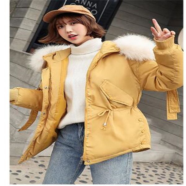 2020 winter new women's fur collar short down padded jacket loose bread cotton jackets parkas coat, Black
2020 winter new women's fur collar short down padded jacket loose bread cotton jackets parkas coat, Black