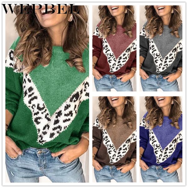 women elegant autumn winter thick leopard print sweater pullover casual ladies long sleeve o neck knitwear outwear q1210, White;black
women elegant autumn winter thick leopard print sweater pullover casual ladies long sleeve o neck knitwear outwear q1210, White;black