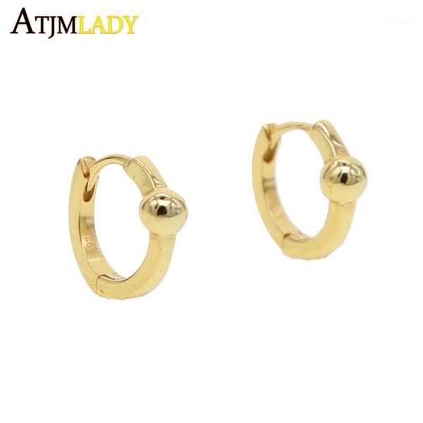 100% 925 sterling silver classic mini round balls gold silver color minimalist huggie hoops women girls trendy earring jewelry1, Golden;silver
100% 925 sterling silver classic mini round balls gold silver color minimalist huggie hoops women girls trendy earring jewelry1, Golden;silver