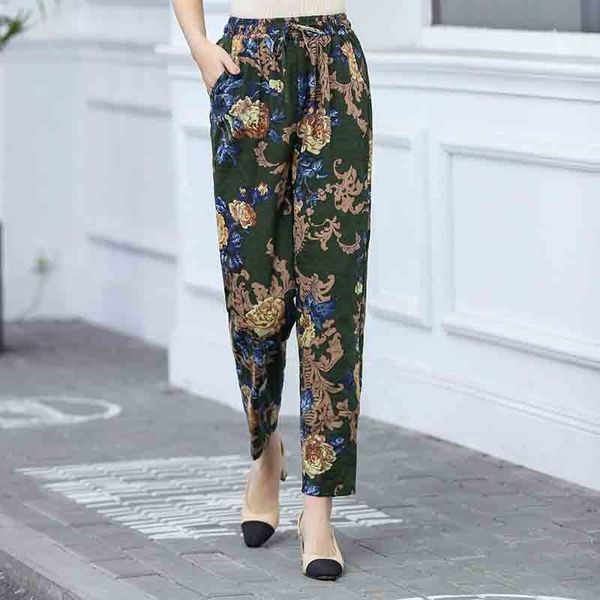2021 new summer style women pants print vintage pants women elastic waist casual trousers women pantalon femme wqa7, Black;white
2021 new summer style women pants print vintage pants women elastic waist casual trousers women pantalon femme wqa7, Black;white