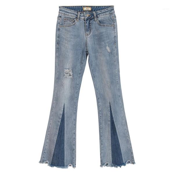 fall spring casual women high waisted ptachwork ripped hole stretch tassel flare jeans pants , autumn womens denim trousers1, Blue
fall spring casual women high waisted ptachwork ripped hole stretch tassel flare jeans pants , autumn womens denim trousers1, Blue